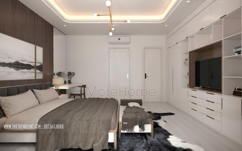 Thiết kế nội thất phòng ngủ hiện đại đẹp cho nhà phố, biệt thự, chung cư. Trang trí nội thất chung cư