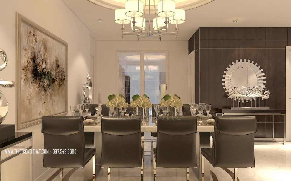 Thiết kế và thi công nội thất trọn gói chung cư cao cấp tân cổ điển Nội thất chung cư tân cổ điển đẹp