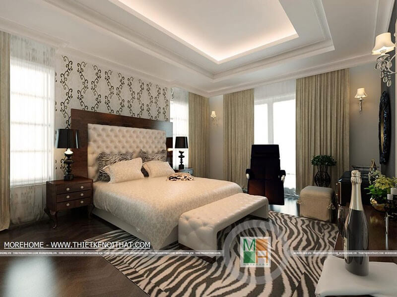 Thiết kế nội thất phòng ngủ tân cổ điển cho không gian biệt thự chung cư Thiết kế nội thất phòng ăn biệt thự
