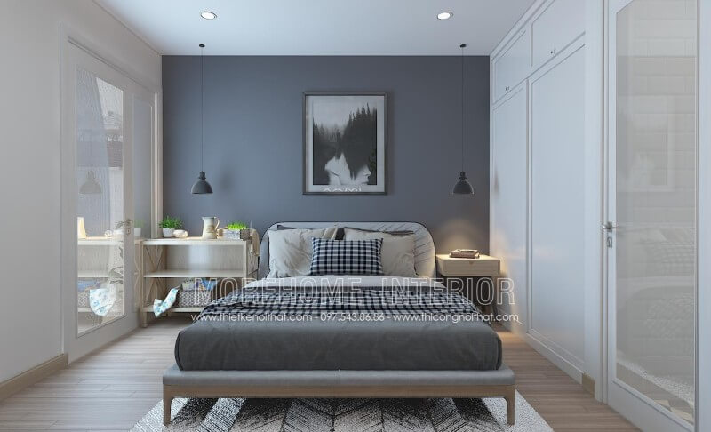 Giường ngủ chung cư gỗ công nghiệp Giường ngủ chung cư gỗ công nghiệp