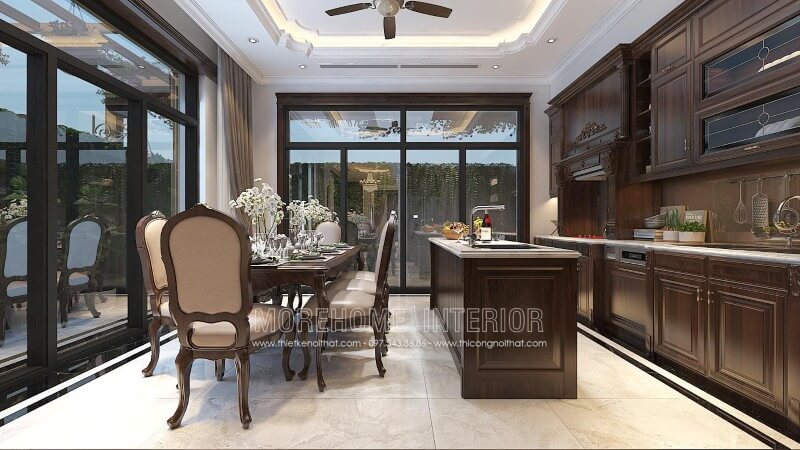 Gợi ý lựa chọn thiết kế nội thất tủ bếp kiểu dáng chữ i đẹp cho nhà biệt thự, chung cư cao cấp và sang trọng Thiết kế và sản xuất tủ bếp đẹp