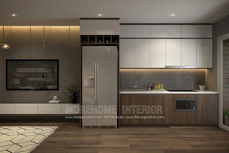 Tủ bếp gỗ công nghiệp đẹp được yêu thích nhất trong vài năm trở lại đây Tủ bếp đẹp, sang trọng và đẳng cấp