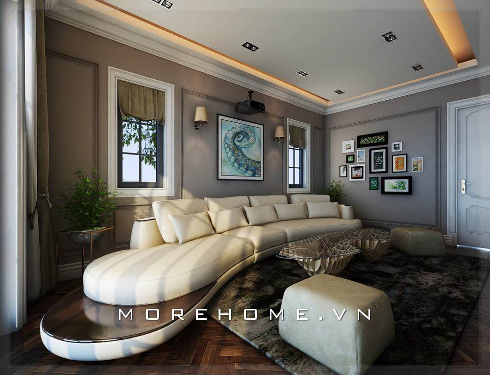 Mẫu thiết kế phòng khách đẹp - Nội Thất MOREHOME