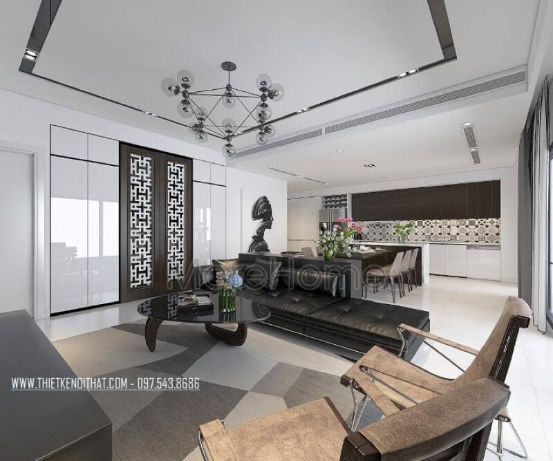 Bộ sofa hiện đại với lối thiết kế đơn giản, nhẹ nhàng không đi sâu vào các chi tiết trạm khắc hay trang trí mà nhấn mạnh vào tính công năng tạo sự thuận tiện hơn cho gia chủ