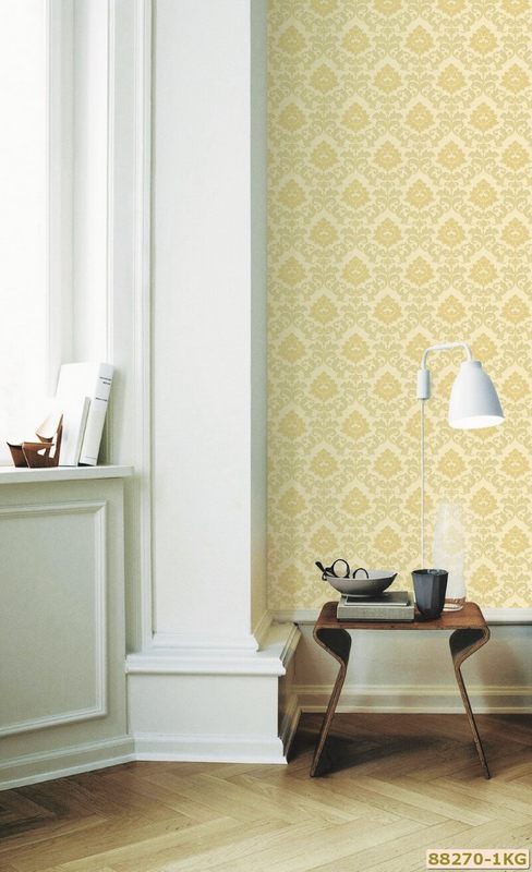 Bạn chỉ cần dùng giấy dán tường làm điểm nhấn cho bức tường đã làm thay đổi hoàn toàn không gian ngôi nhà bạn