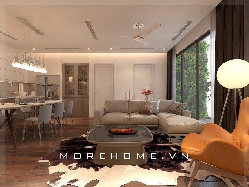 Bộ sofa phòng khách mang đến sự thân thiện và tôn trọng mỗi khi có khách đến chơi nhà.