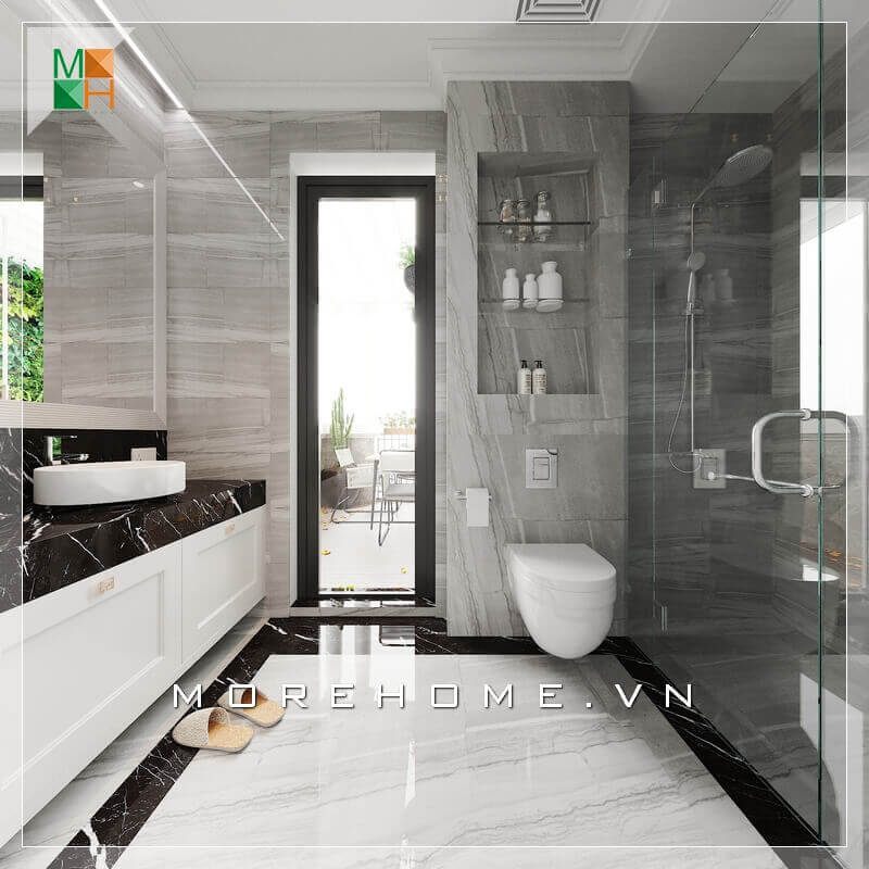 Tuyển tập +17 mẫu thiết kế phòng vệ sinh phong cách hiện đại ấn tượng