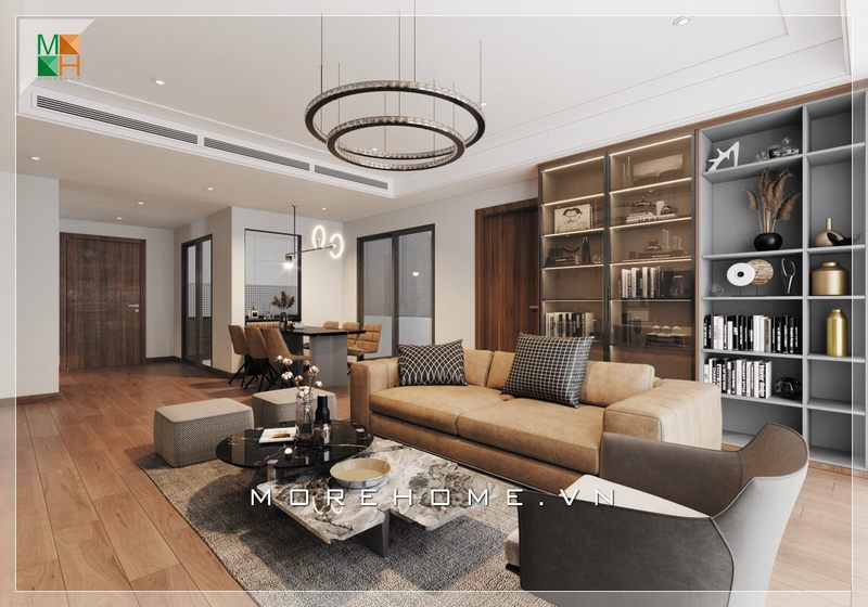 Gợi ý mẫu thiết kế phòng khách liền phòng ăn dành cho chung cư, nhà phố, biệt thự phong cách hiện đại