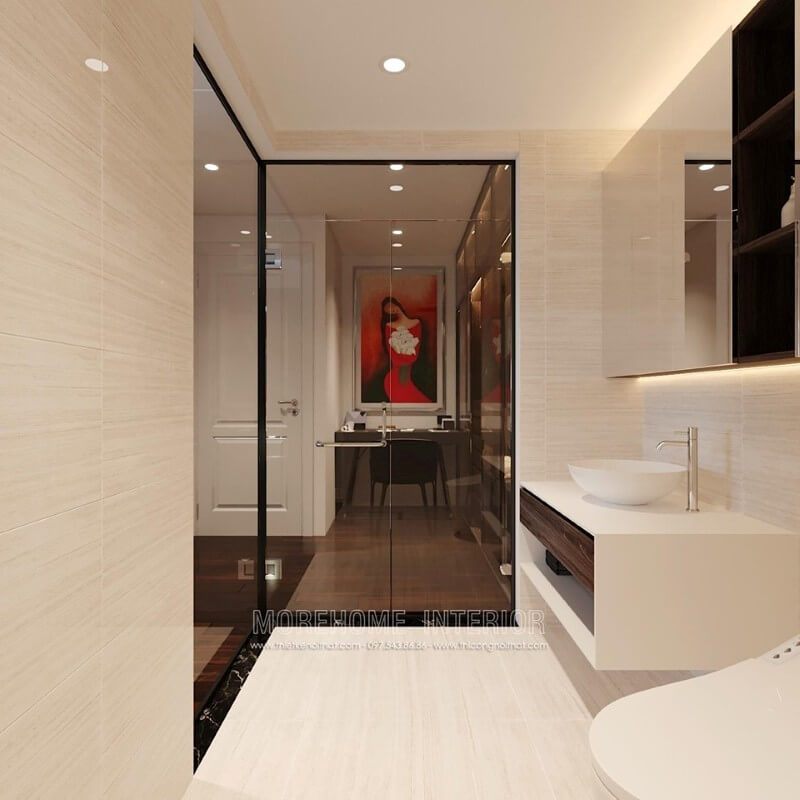 # 21 Mẫu thiết kế phòng tắm chung cư đẹp, độc đáo | kiến trúc sư MOREHOME