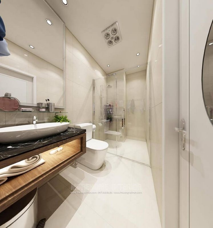 Thiết kế nội thất phòng tắm nhà chung cư ấn tượng