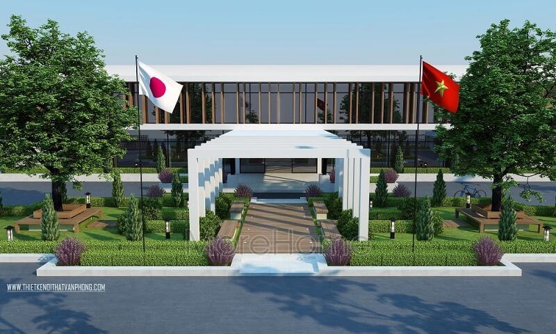 Tòa nhà văn phòng Bình Minh sử dụng kính cường lực để tạo nên vẻ đẹp sang trọng, do đó được ưu tiên hơn cả nhờ vào đặc điểm về thẩm mỹ và công năng.