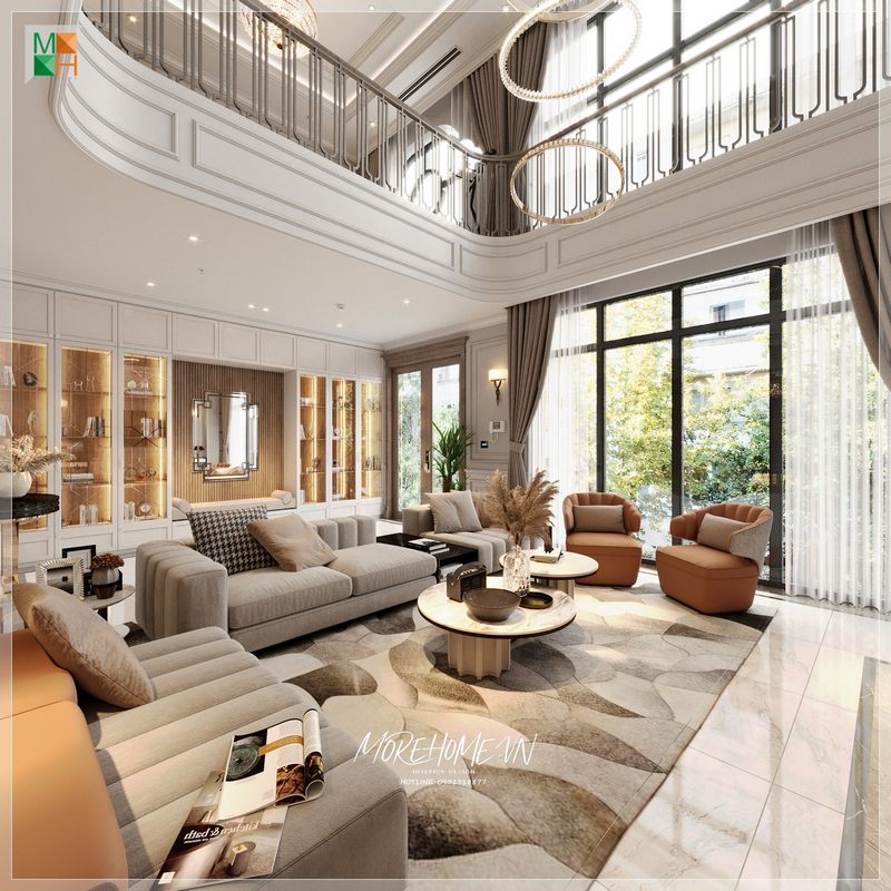 Với gam màu trung tính, sofa phòng khách luôn là sự ưu tiên lựa chọn hàng đầu của các gia chủ.
